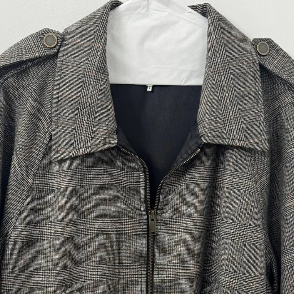 Frame Modern Bomber Jacket Tweed XL Like New - Picture 3 of 4